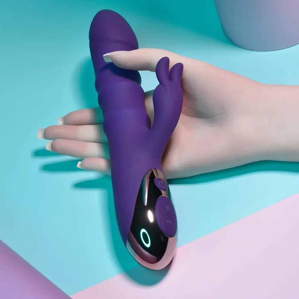 Playboy Pleasure HOP TO IT -  23.5 cm USB Rechargeable Rabbit Vibrator Playboy Pleasure Discreet Intimate Essentials.
