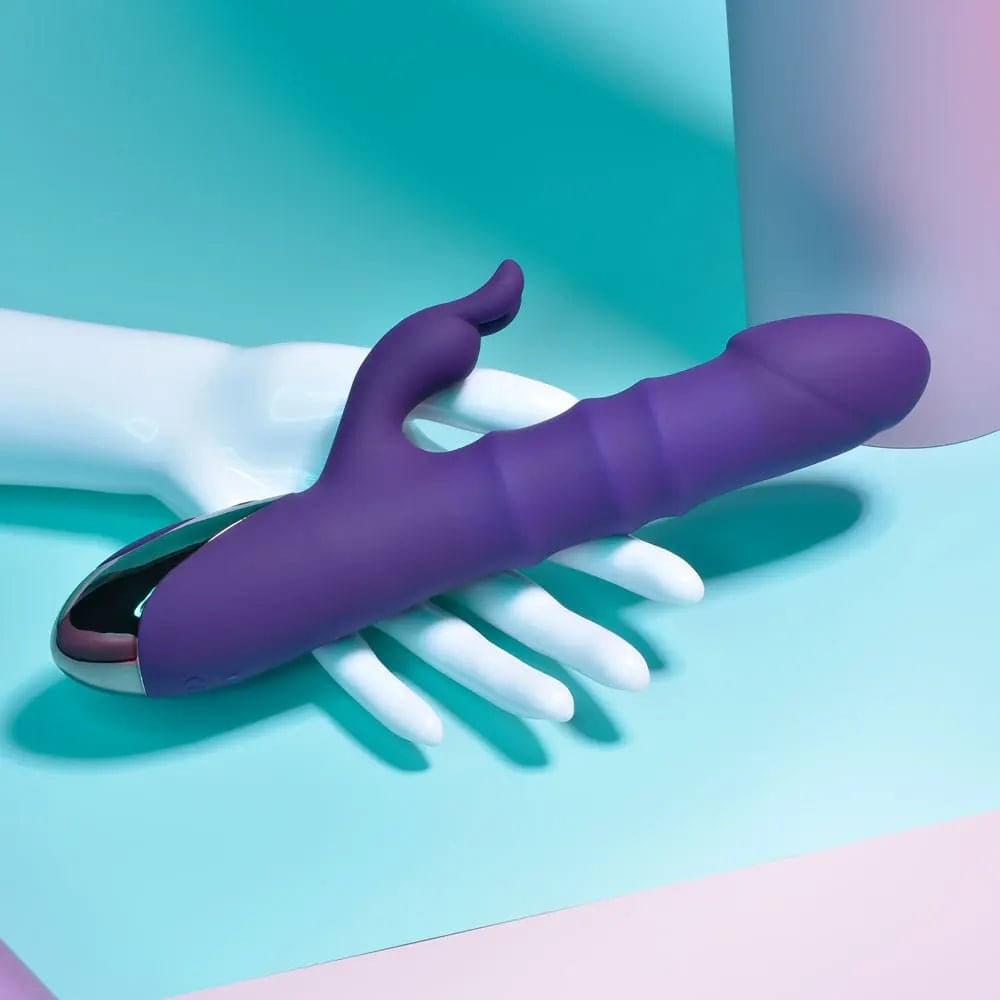 Playboy Pleasure HOP TO IT -  23.5 cm USB Rechargeable Rabbit Vibrator Playboy Pleasure Discreet Intimate Essentials.