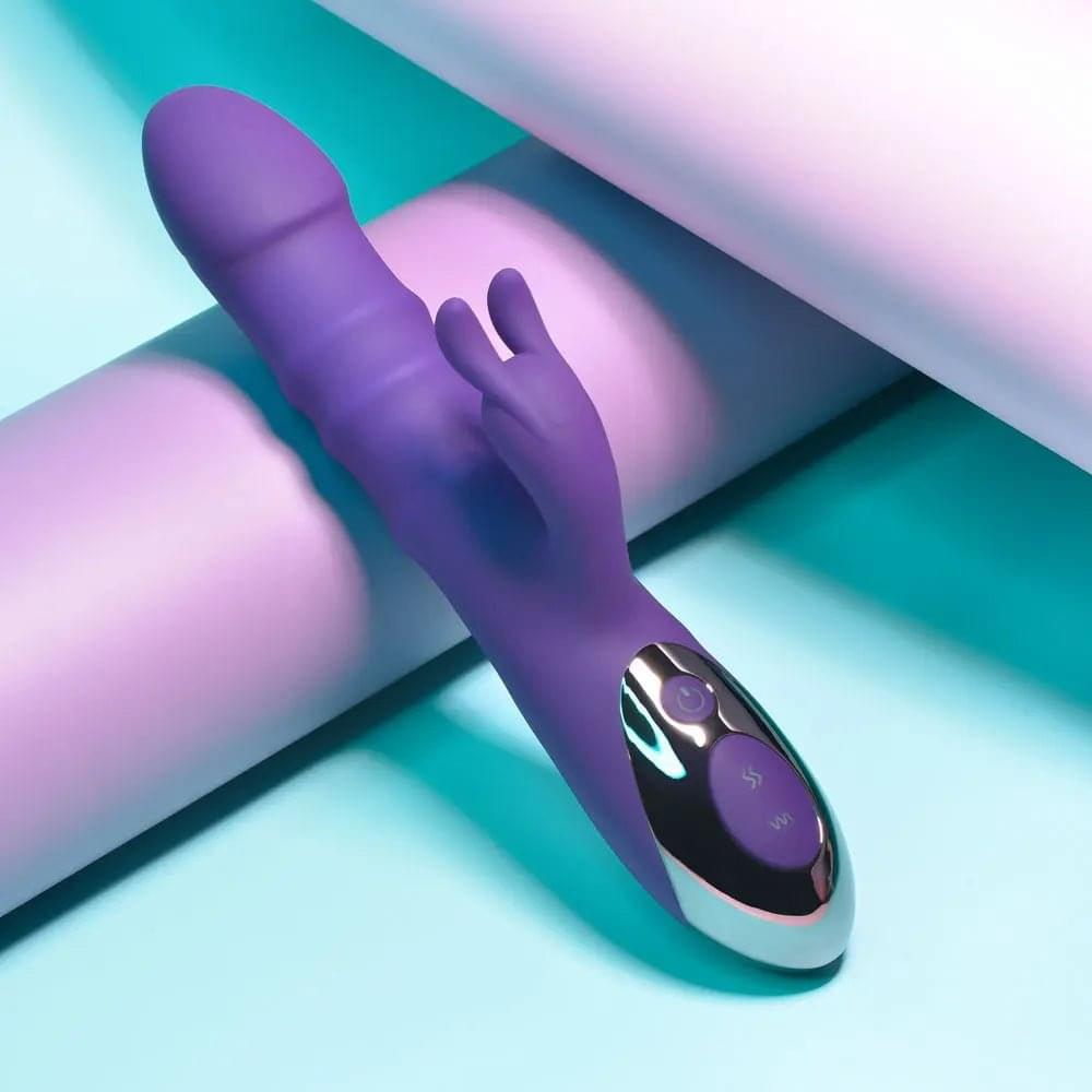 Playboy Pleasure HOP TO IT -  23.5 cm USB Rechargeable Rabbit Vibrator Playboy Pleasure Discreet Intimate Essentials.