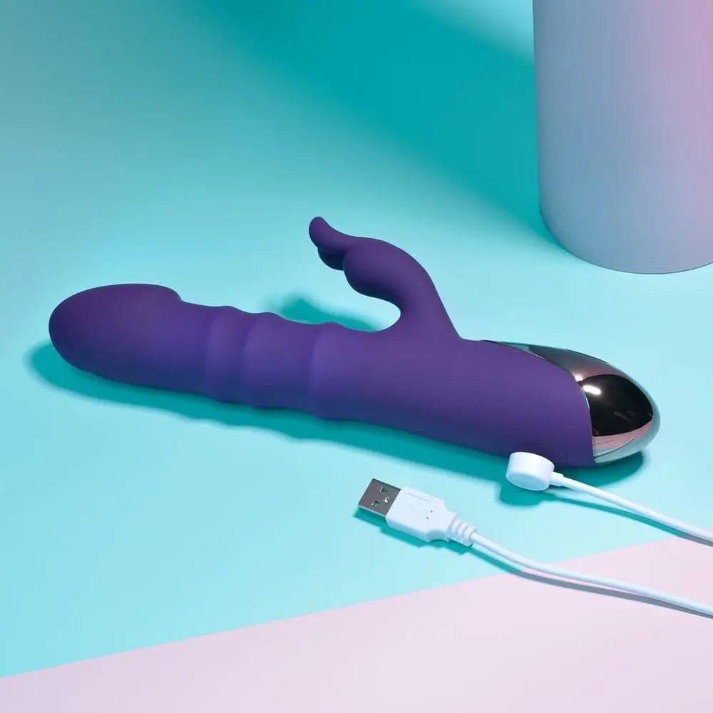 Playboy Pleasure HOP TO IT -  23.5 cm USB Rechargeable Rabbit Vibrator Playboy Pleasure Discreet Intimate Essentials.