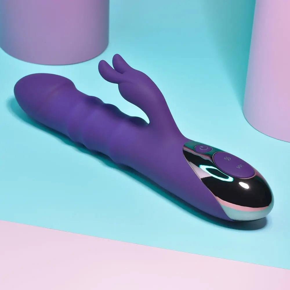 Playboy Pleasure HOP TO IT -  23.5 cm USB Rechargeable Rabbit Vibrator Playboy Pleasure Discreet Intimate Essentials.