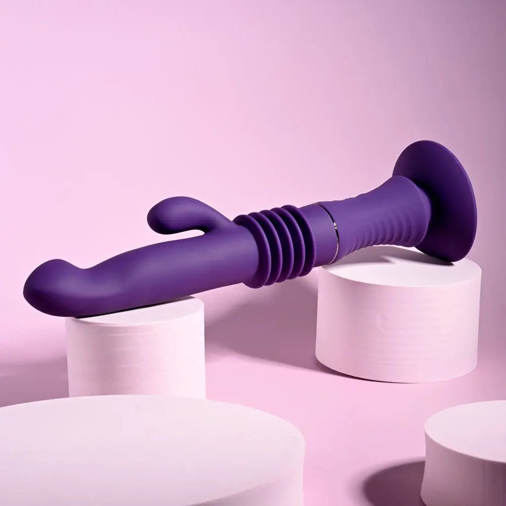 Shop affordable quality Playboy Pleasure HOPPY ENDING - 29.2 cm USB Rechargeable Thrusting Rabbit Vibrator - Discreet Intimate Essentials - VIBRATORS - Playboy Pleasure