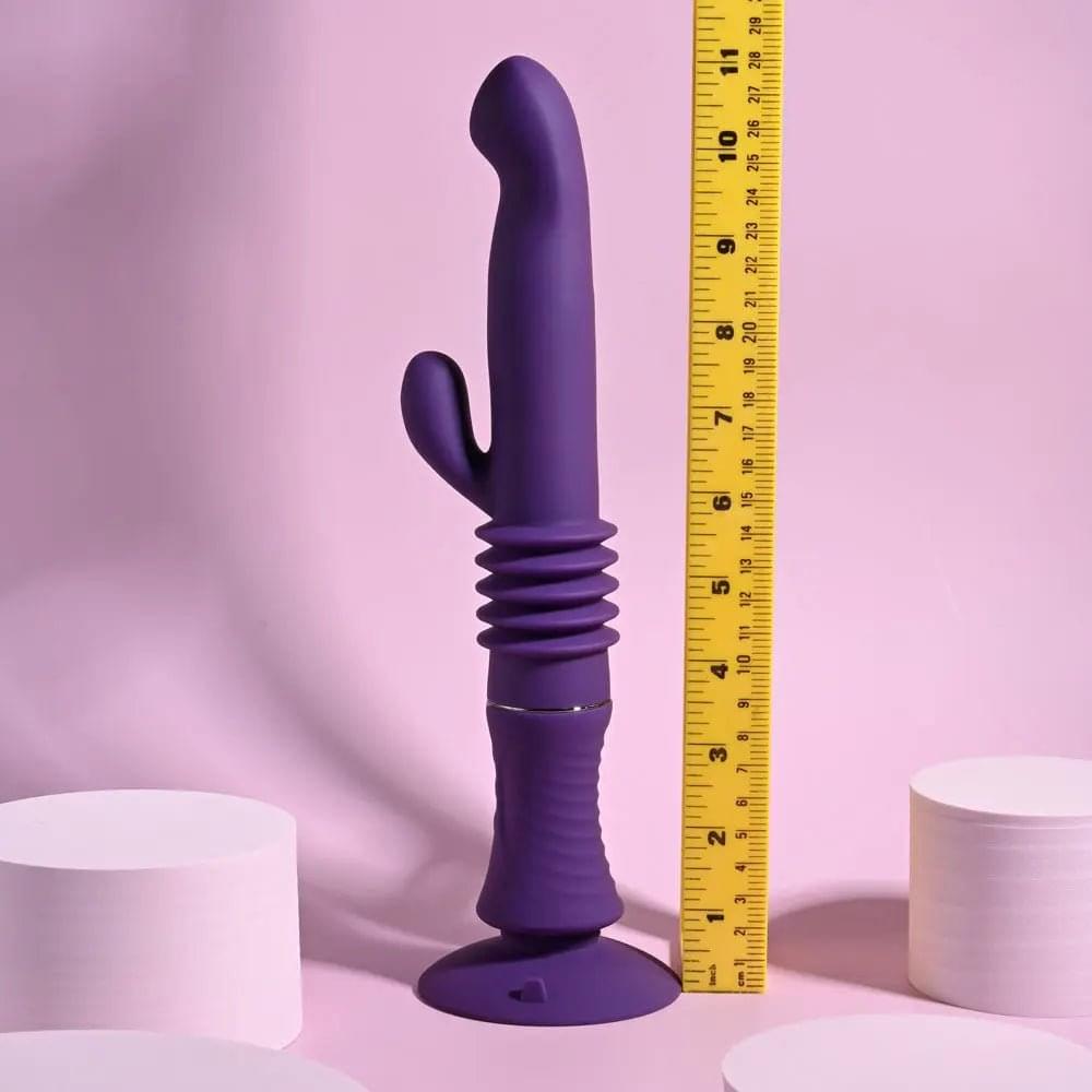 Playboy Pleasure HOPPY ENDING -  29.2 cm USB Rechargeable Thrusting Rabbit Vibrator Playboy Pleasure Discreet Intimate Essentials.