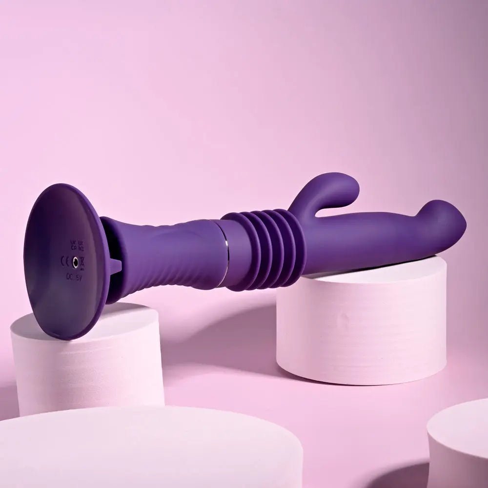 Shop affordable quality Playboy Pleasure HOPPY ENDING - 29.2 cm USB Rechargeable Thrusting Rabbit Vibrator - Discreet Intimate Essentials - VIBRATORS - Playboy Pleasure