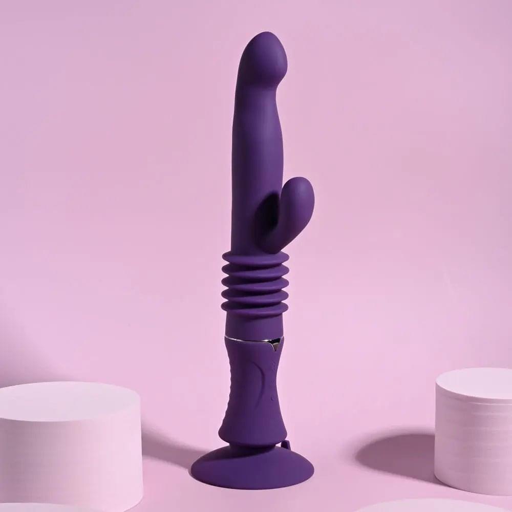 Playboy Pleasure HOPPY ENDING -  29.2 cm USB Rechargeable Thrusting Rabbit Vibrator Playboy Pleasure Discreet Intimate Essentials.