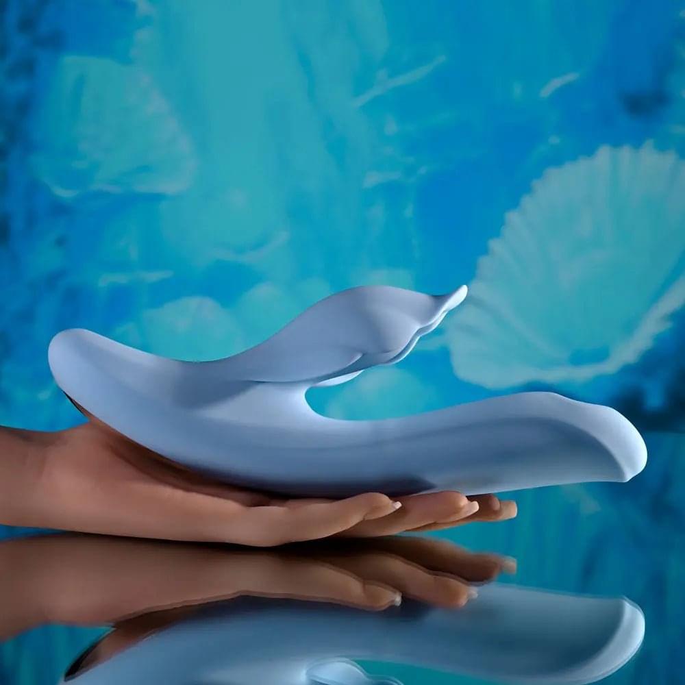 Playboy Pleasure IN BLOOM -  23.5 cm USB Rechargeable Thrusting Tapping & Heating Dual Vibrator Playboy Pleasure Discreet Intimate Essentials.