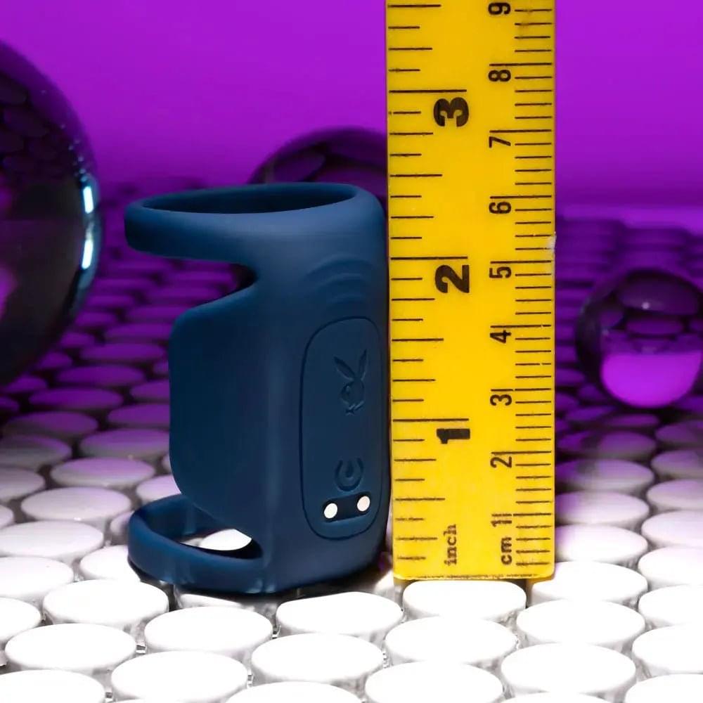 Playboy Pleasure JET PACK - Dark  USB Rechargeable Vibrating Penis Harness Playboy Pleasure Discreet Intimate Essentials.
