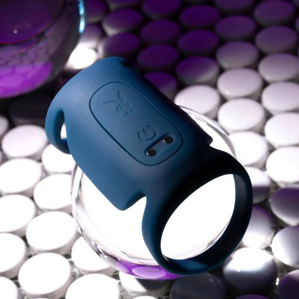 Playboy Pleasure JET PACK - Dark  USB Rechargeable Vibrating Penis Harness Playboy Pleasure Discreet Intimate Essentials.