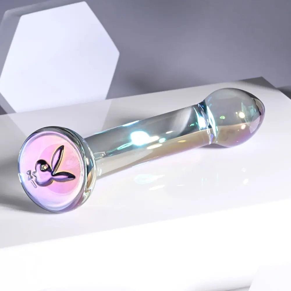 Playboy Pleasure JEWELS KING -  Glass 16.3 cm Dildo Playboy Pleasure Discreet Intimate Essentials.