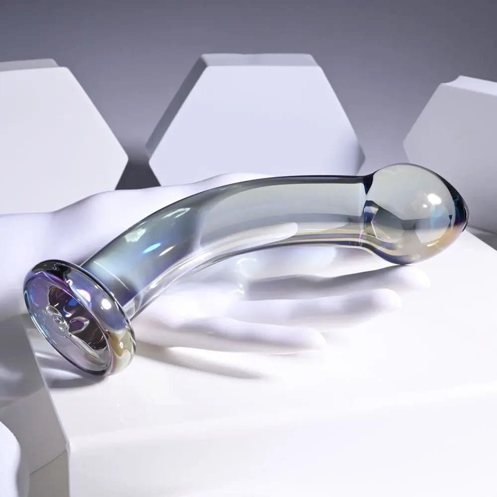Playboy Pleasure JEWELS KING -  Glass 16.3 cm Dildo Playboy Pleasure Discreet Intimate Essentials.