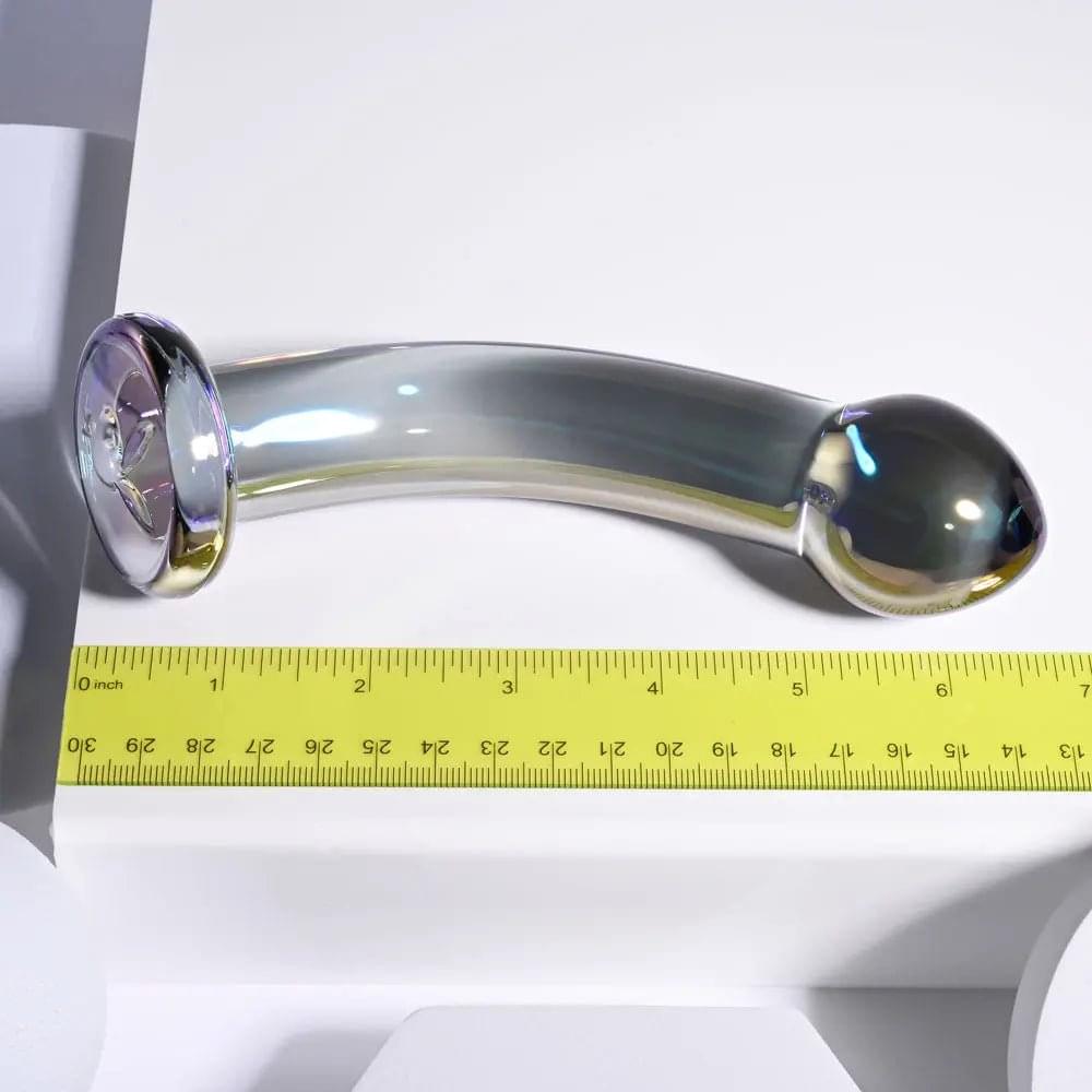 Playboy Pleasure JEWELS KING -  Glass 16.3 cm Dildo Playboy Pleasure Discreet Intimate Essentials.