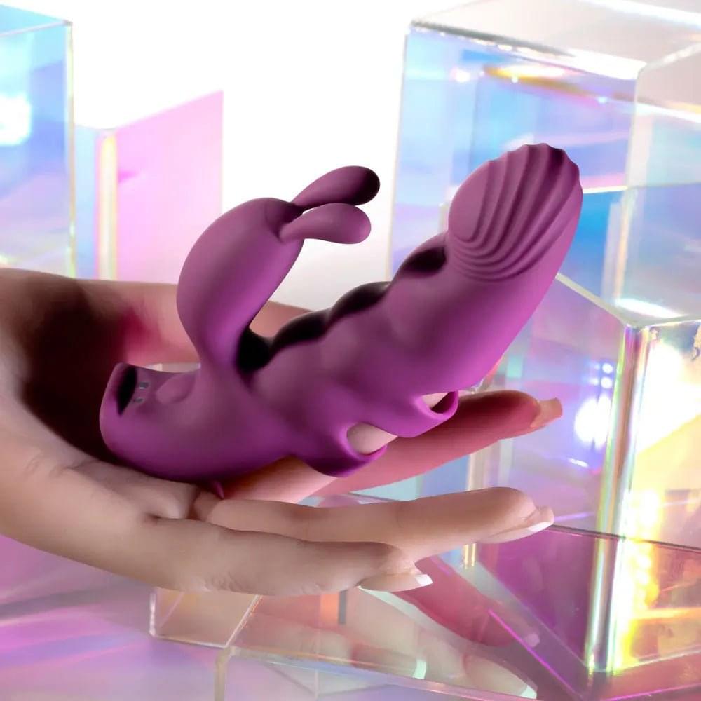 Playboy Pleasure LEND A HAND -  USB Rechargeable Finger Vibrator Playboy Pleasure Discreet Intimate Essentials.