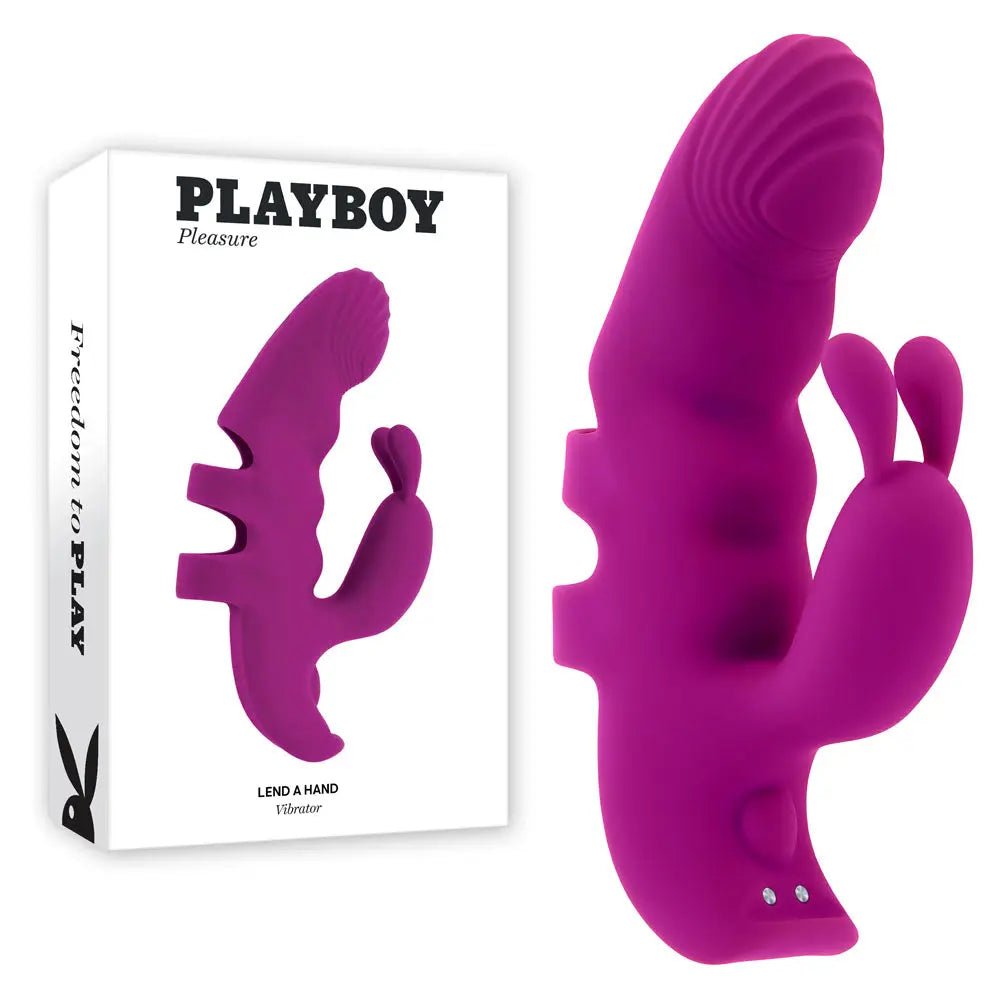 Shop affordable quality Playboy Pleasure LEND A HAND - USB Rechargeable Finger Vibrator - Discreet Intimate Essentials - STIMULATORS - Playboy Pleasure