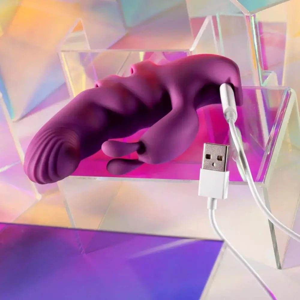Playboy Pleasure LEND A HAND -  USB Rechargeable Finger Vibrator Playboy Pleasure Discreet Intimate Essentials.