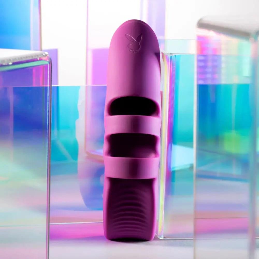 Playboy Pleasure LEND A HAND -  USB Rechargeable Finger Vibrator Playboy Pleasure Discreet Intimate Essentials.