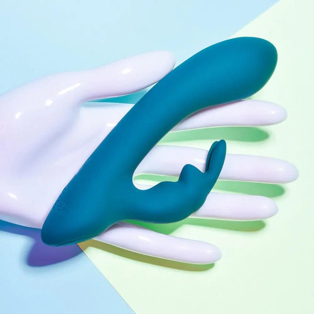 Playboy Pleasure LIL RABBIT - Deep Teal 14.6 cm USB Rechargeable Rabbit Vibrator Playboy Pleasure Discreet Intimate Essentials.