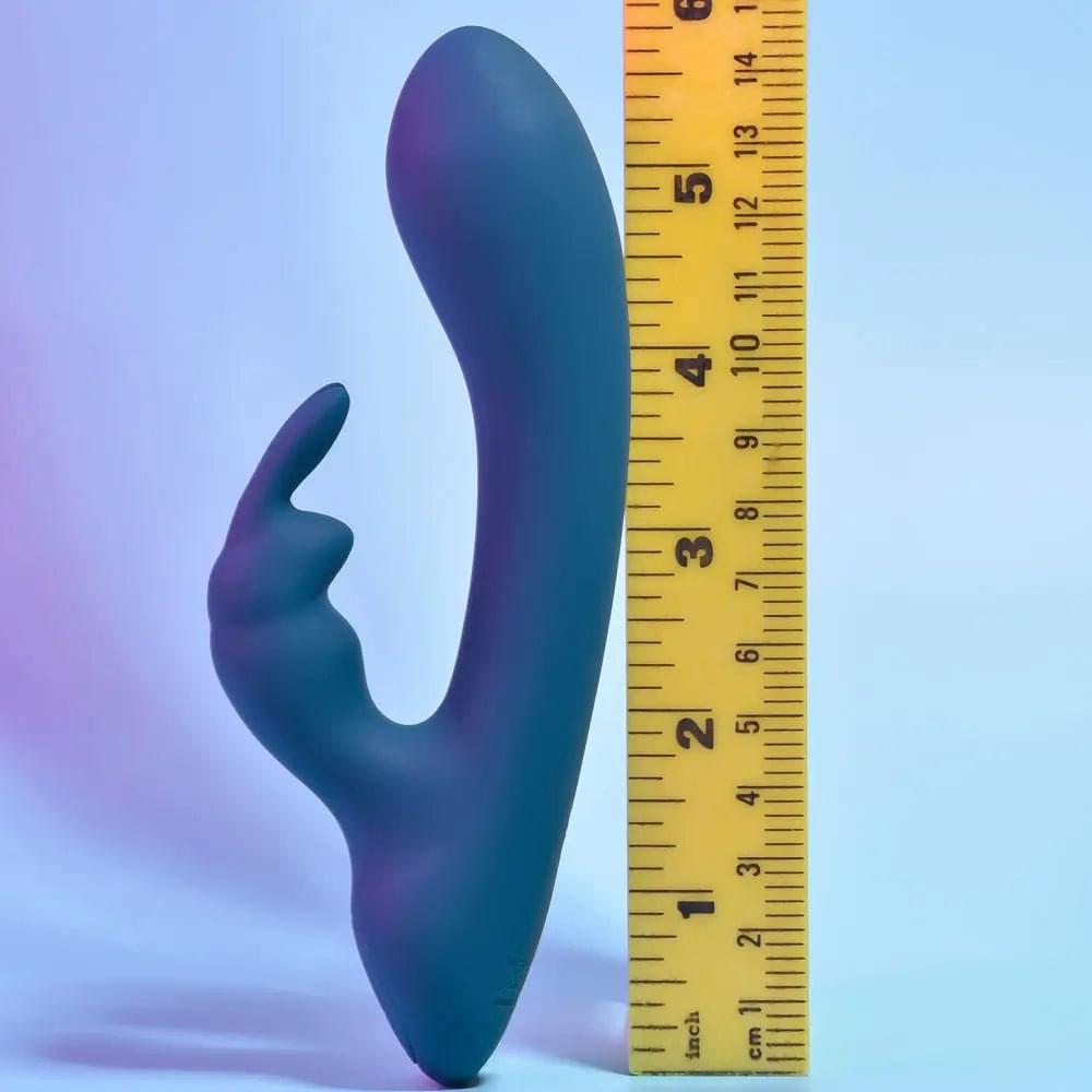 Playboy Pleasure LIL RABBIT - Deep Teal 14.6 cm USB Rechargeable Rabbit Vibrator Playboy Pleasure Discreet Intimate Essentials.