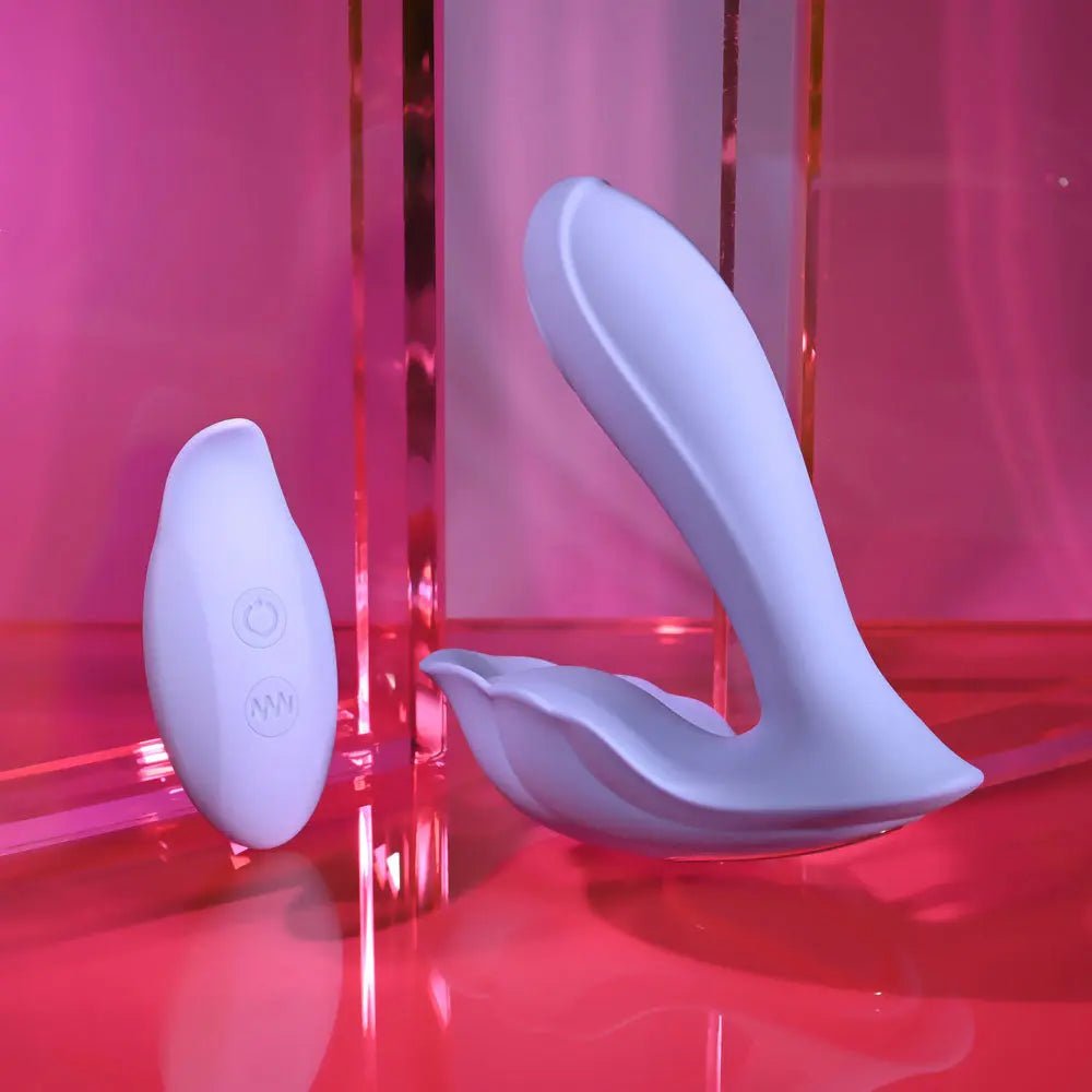 Shop affordable quality Playboy Pleasure LILAC FANTASY - 13.5 cm USB Rechargeable Tapping Vibrator with Remote - Discreet Intimate Essentials - VIBRATORS - Playboy Pleasure