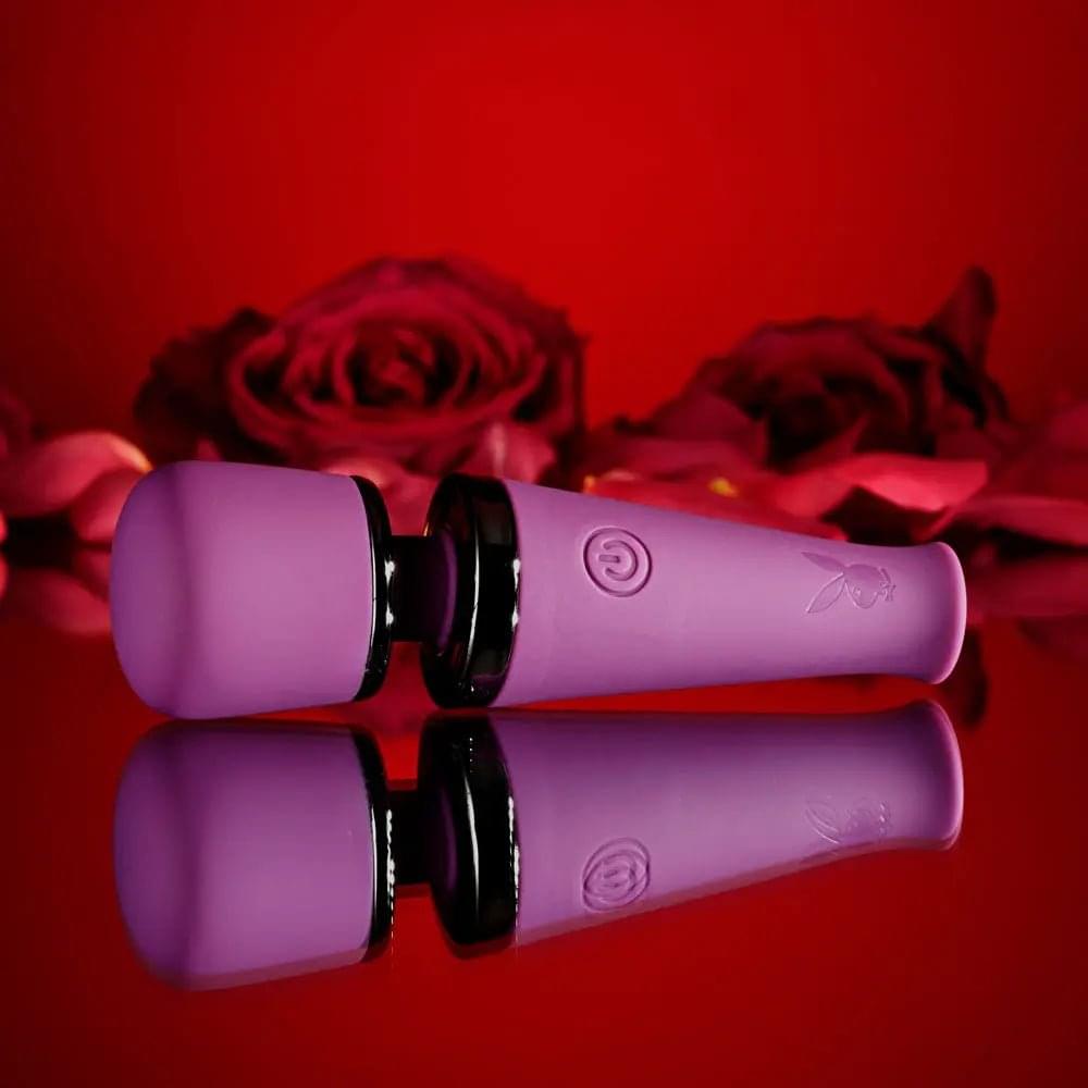 Playboy Pleasure MIC DROP -  11.4 cm USB Rechargeable Vibrating Mini Massage Wand Playboy Pleasure Discreet Intimate Essentials.