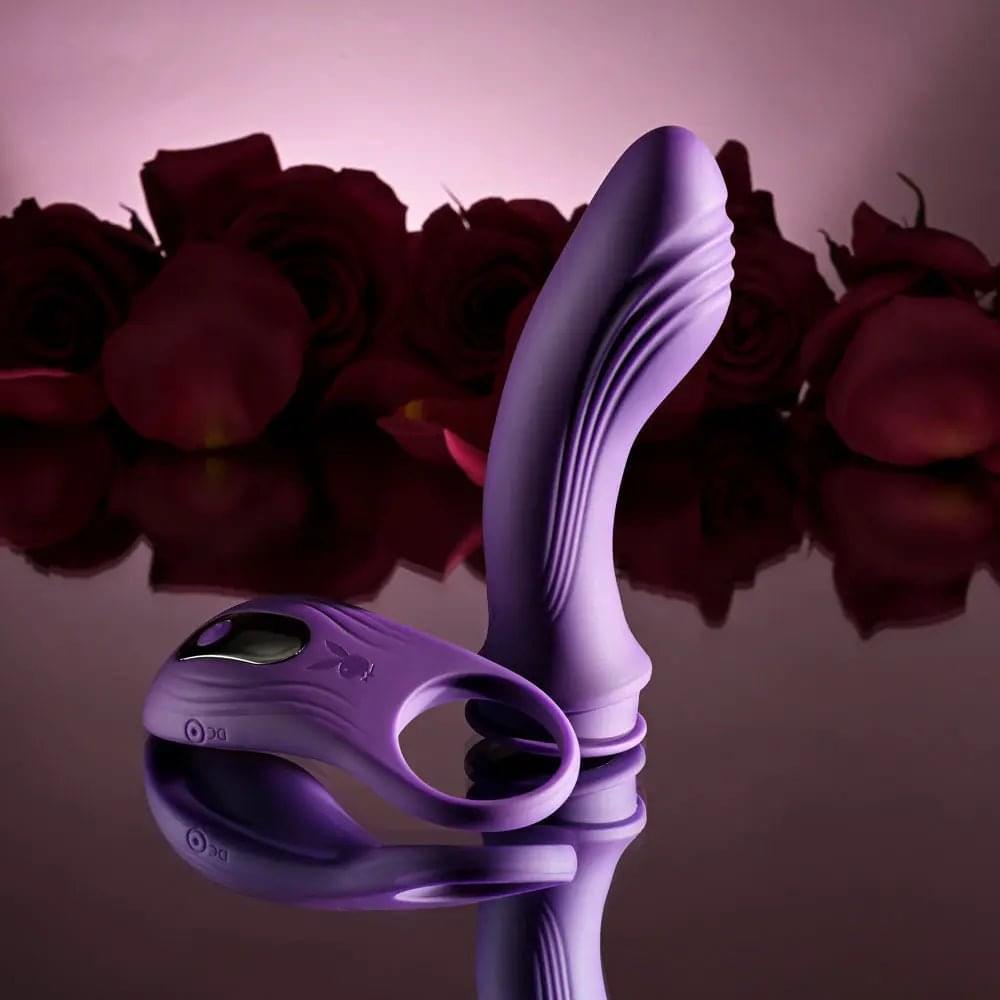 Playboy Pleasure MIX & MATCH -  USB Rechargeable with C-Ring Attachment Playboy Pleasure Discreet Intimate Essentials.