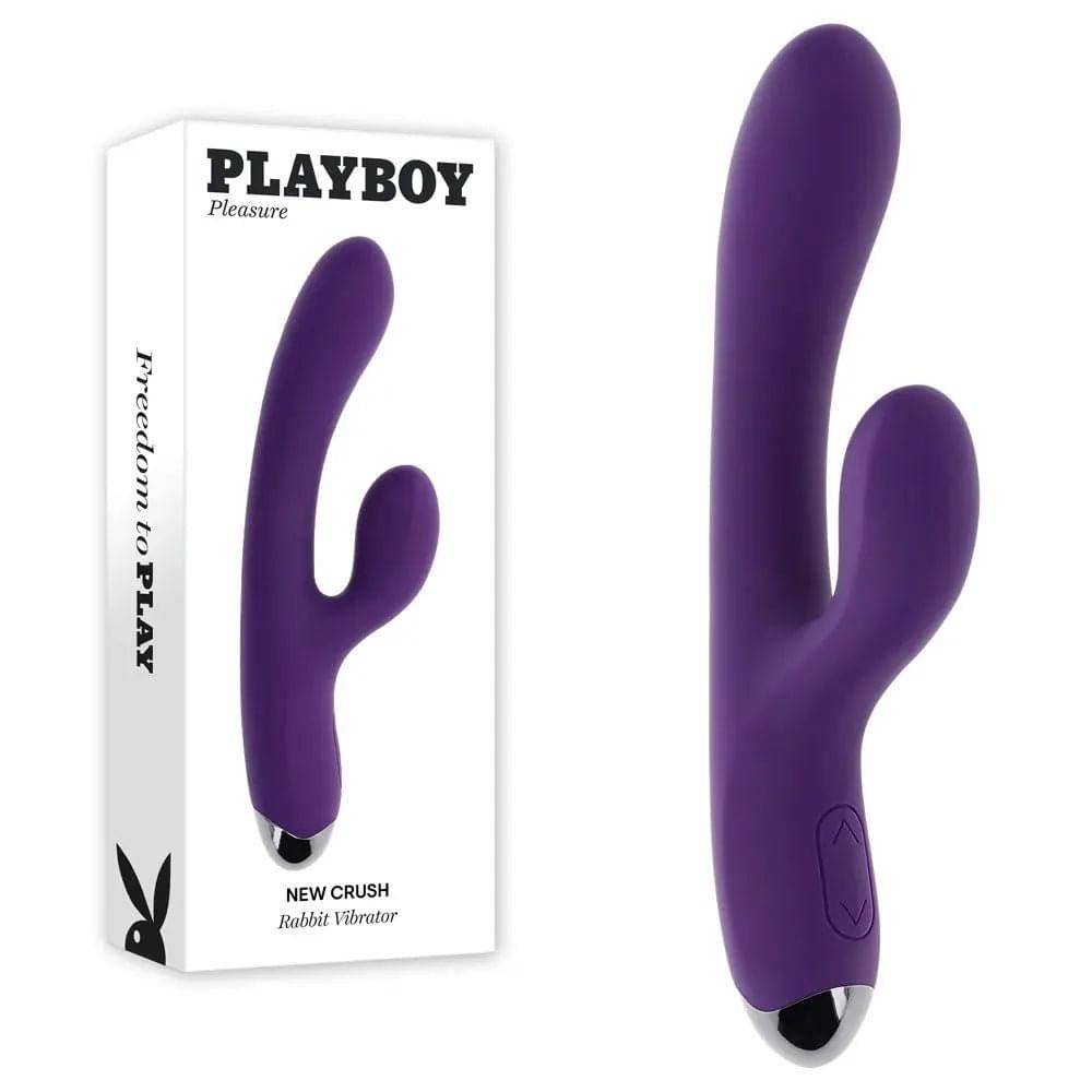 Playboy Pleasure NEW CRUSH -  20.6 cm USB Rechargeable Rabbit Vibrator Playboy Pleasure Discreet Intimate Essentials.