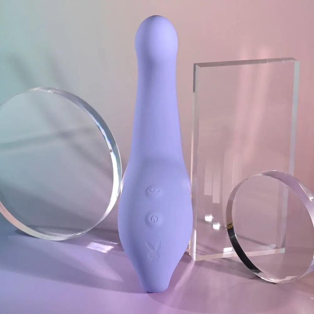 Playboy Pleasure NICE TO MEET YOU -  19.5 cm USB Rechargeable Vibrator Playboy Pleasure Discreet Intimate Essentials.