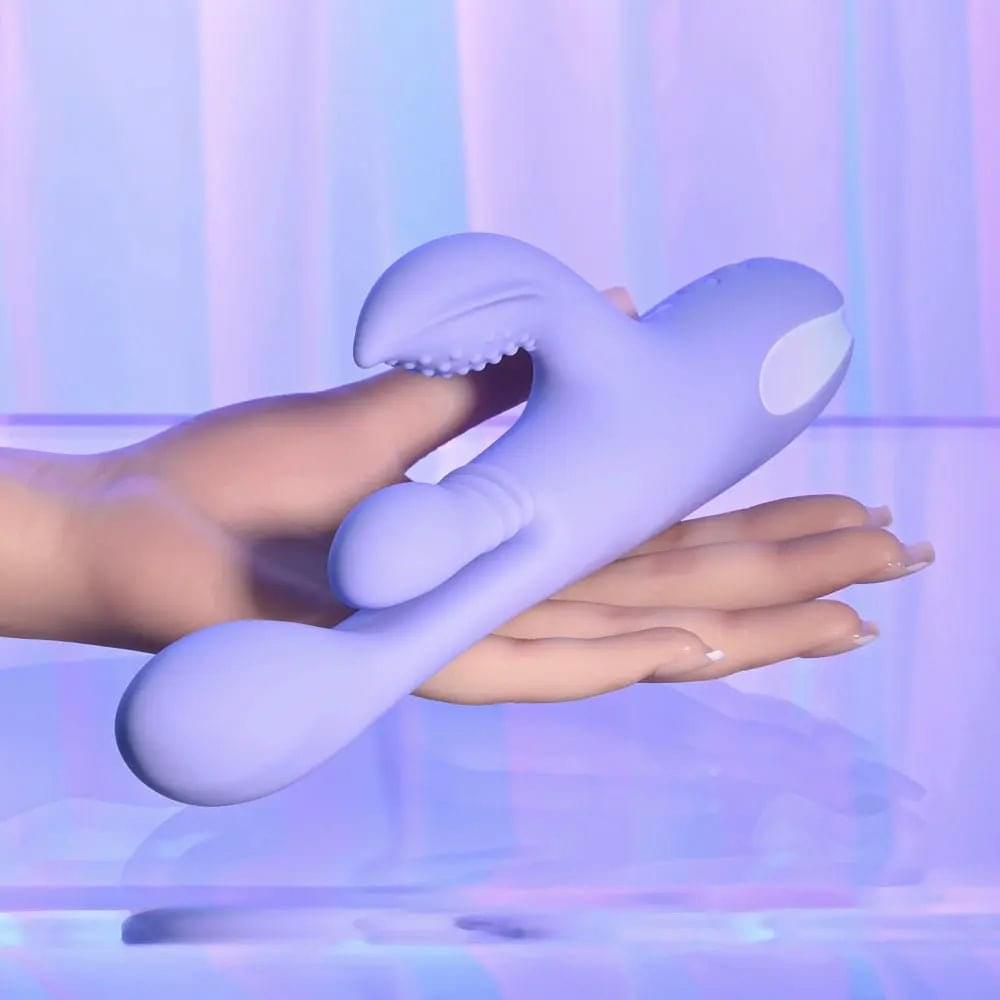 Playboy Pleasure NUBBIN RUBBIN -  24.1 cm USB Rechargeable Thrusting Rabbit Vibrator Playboy Pleasure Discreet Intimate Essentials.