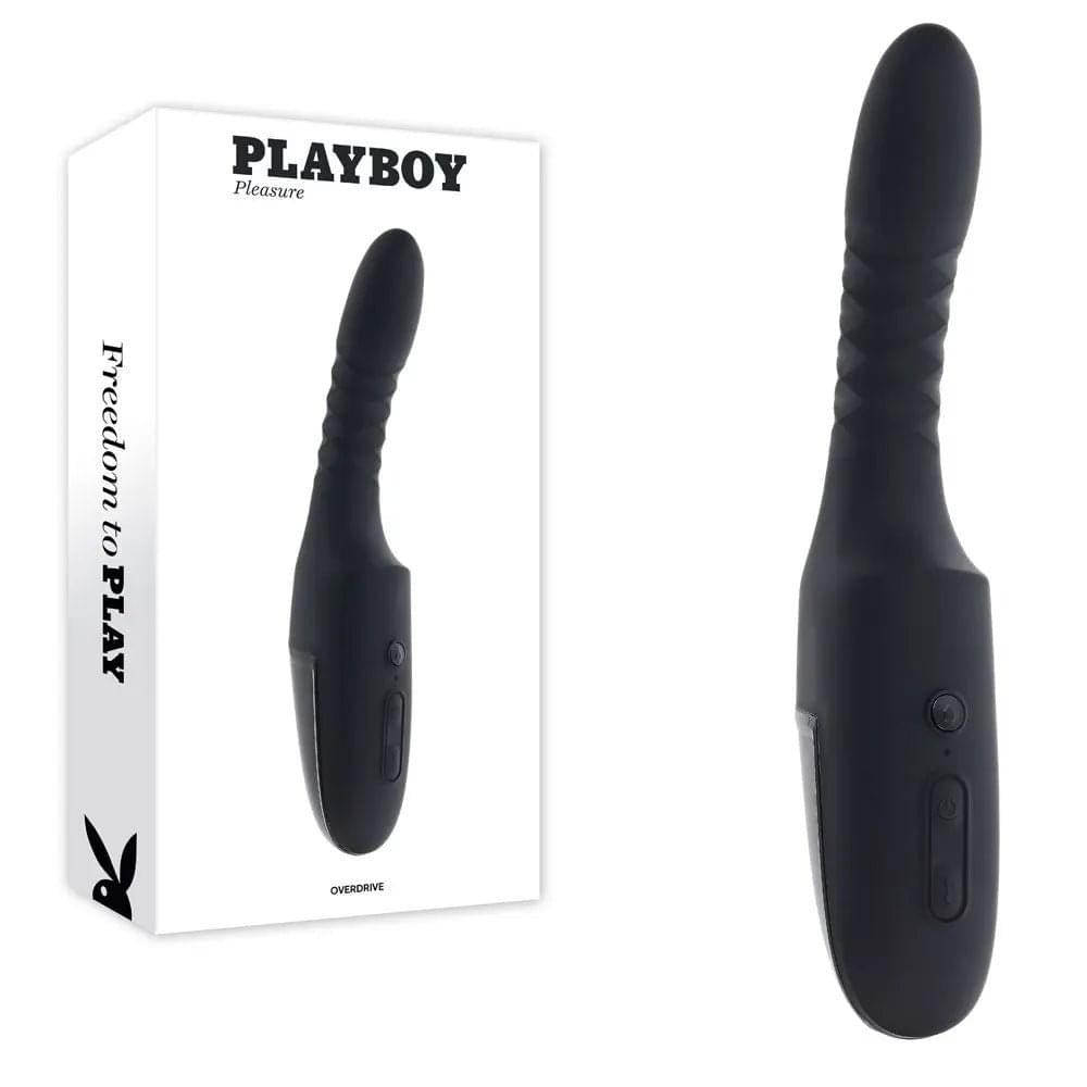 Playboy Pleasure OVERDRIVE -  28.2 cm USB Rechargeable Thrusting Vibrator Playboy Pleasure Discreet Intimate Essentials.