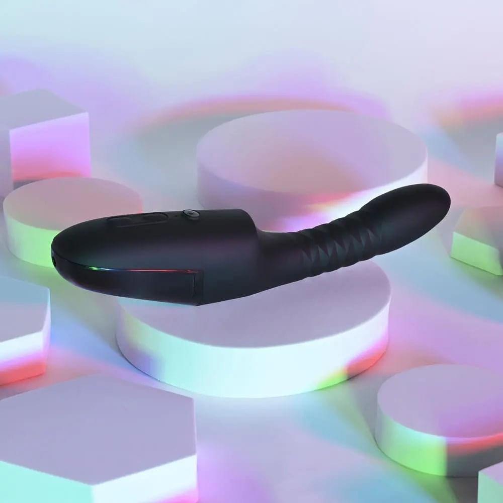 Playboy Pleasure OVERDRIVE -  28.2 cm USB Rechargeable Thrusting Vibrator Playboy Pleasure Discreet Intimate Essentials.