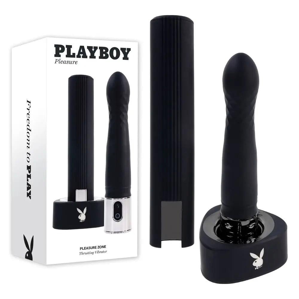 Playboy Pleasure PLEASURE ZONE -  21.4 cm Rechargeable Vibrator with USB Charging Dock Playboy Pleasure Discreet Intimate Essentials.