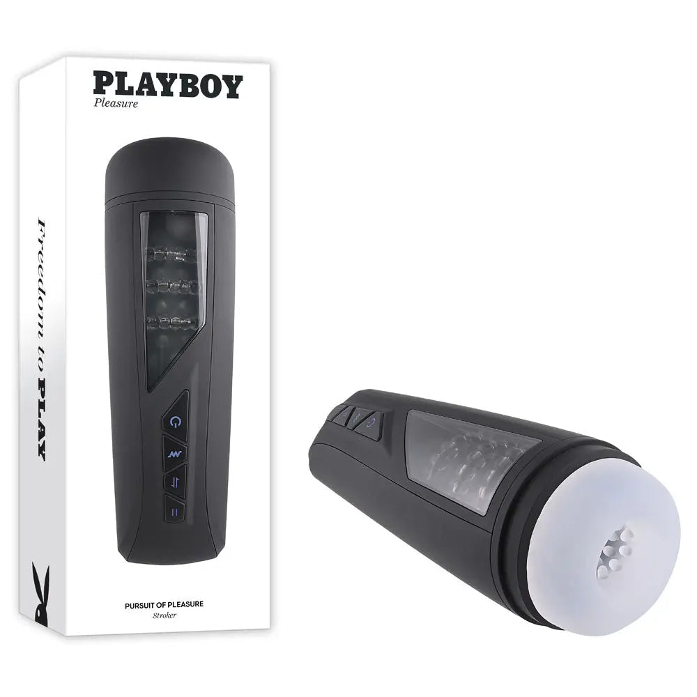 Shop affordable quality Playboy Pleasure PURSUIT OF PLEASURE - USB Rechargeable Vibrating Stroker - Discreet Intimate Essentials - MASTURBATORS - Playboy Pleasure