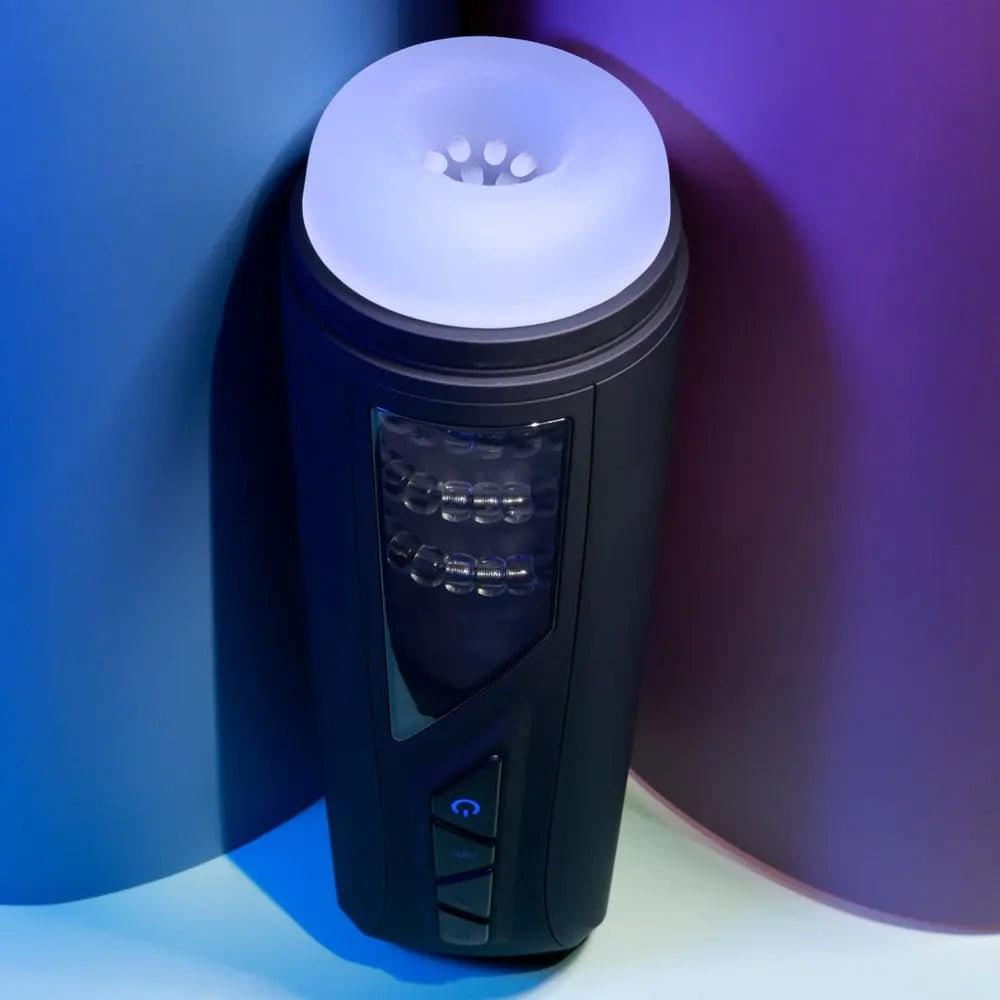 Playboy Pleasure PURSUIT OF PLEASURE - USB Rechargeable Vibrating Stroker Playboy Pleasure Discreet Intimate Essentials.