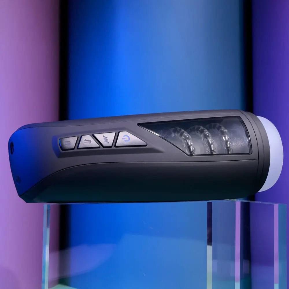Playboy Pleasure PURSUIT OF PLEASURE - USB Rechargeable Vibrating Stroker Playboy Pleasure Discreet Intimate Essentials.