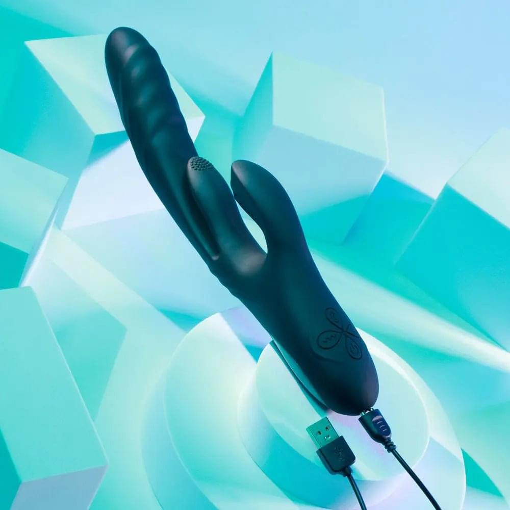 Playboy Pleasure RAPID RABBIT -  26.4 cm USB Rechargeable Rabbit Vibrator Playboy Pleasure Discreet Intimate Essentials.