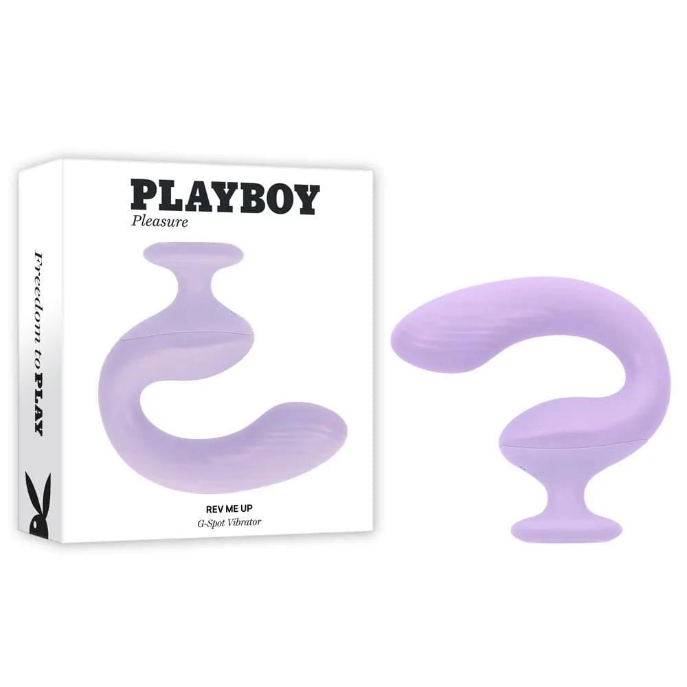 Playboy Pleasure REV ME UP -  USB Rechargeable Dual Motor Curved Vibrator Playboy Pleasure Discreet Intimate Essentials.