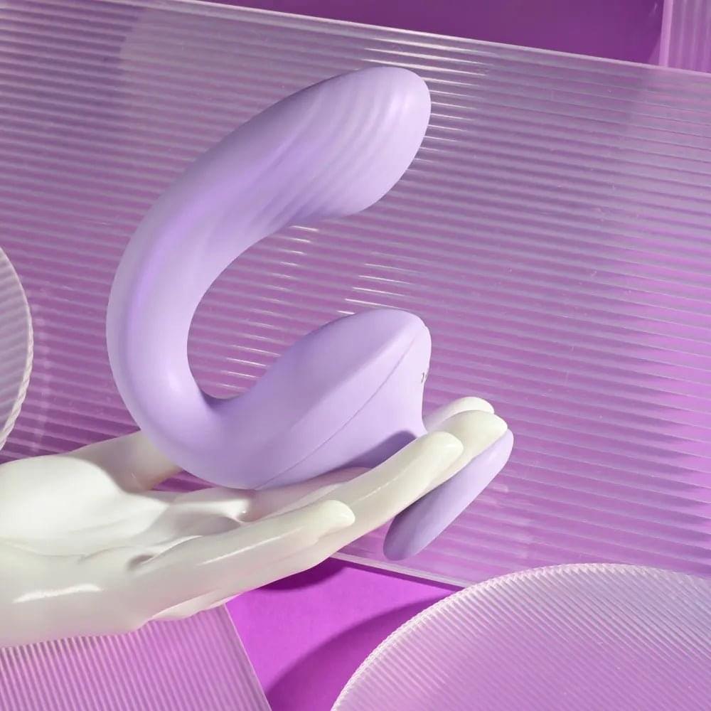 Playboy Pleasure REV ME UP -  USB Rechargeable Dual Motor Curved Vibrator Playboy Pleasure Discreet Intimate Essentials.