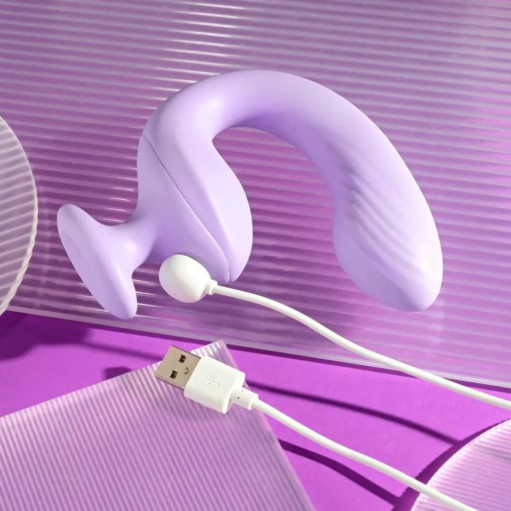 Playboy Pleasure REV ME UP -  USB Rechargeable Dual Motor Curved Vibrator Playboy Pleasure Discreet Intimate Essentials.