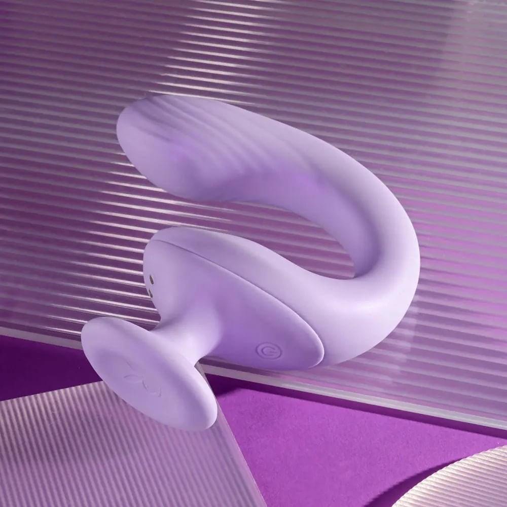 Playboy Pleasure REV ME UP -  USB Rechargeable Dual Motor Curved Vibrator Playboy Pleasure Discreet Intimate Essentials.