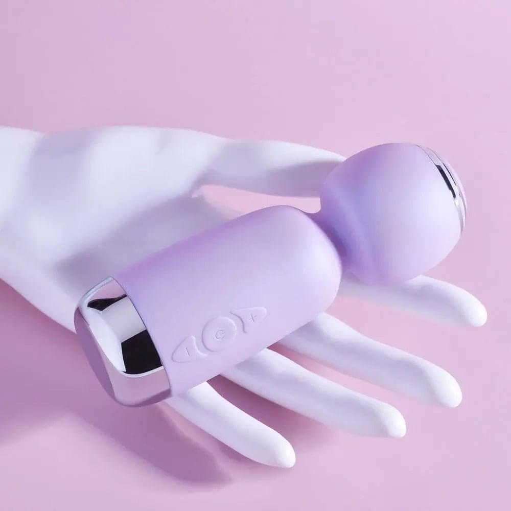 Playboy Pleasure ROYAL MINI - Lilac 12.5 cm USB Rechargeable Mini Wand Vibrator Playboy Pleasure Discreet Intimate Essentials.