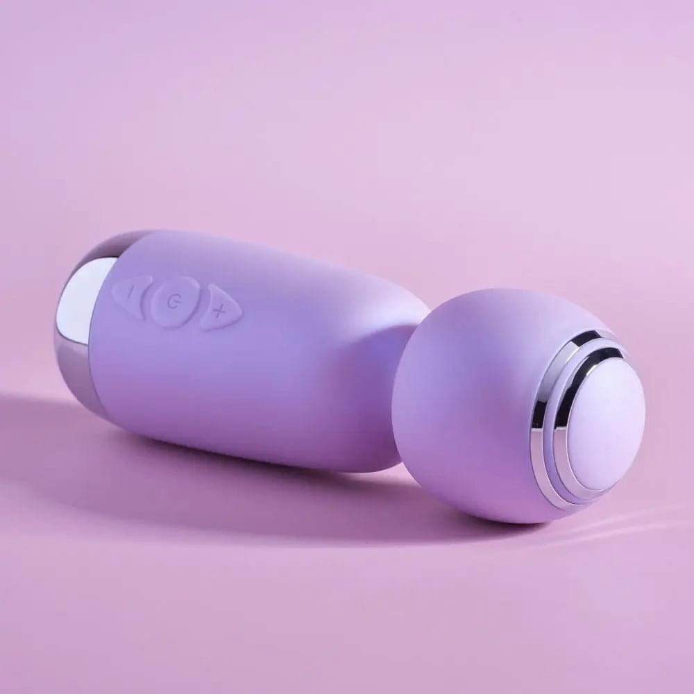 Playboy Pleasure ROYAL MINI - Lilac 12.5 cm USB Rechargeable Mini Wand Vibrator Playboy Pleasure Discreet Intimate Essentials.