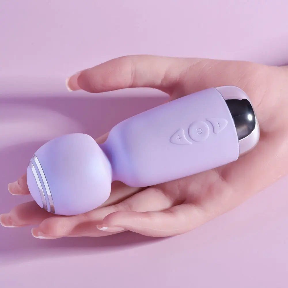 Shop affordable quality Playboy Pleasure ROYAL MINI - Lilac 12.5 cm USB Rechargeable Mini Wand Vibrator - Discreet Intimate Essentials - VIBRATORS - Playboy Pleasure