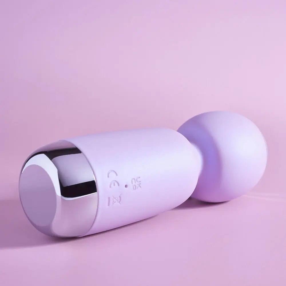Playboy Pleasure ROYAL MINI - Lilac 12.5 cm USB Rechargeable Mini Wand Vibrator Playboy Pleasure Discreet Intimate Essentials.