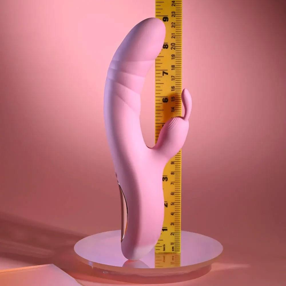 Playboy Pleasure RUB ME RIGHT -  23.2 cm USB Rechargeable Thrusting Rabbit Vibrator Playboy Pleasure Discreet Intimate Essentials.