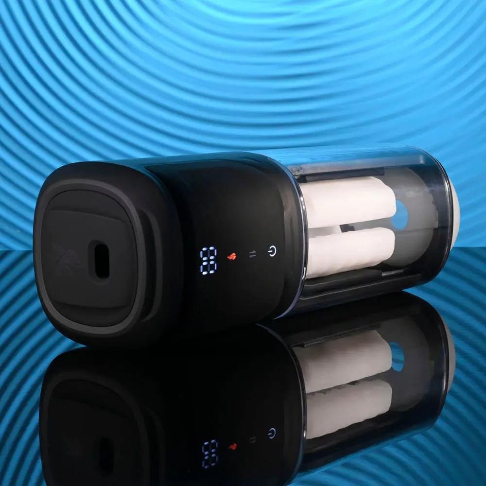 Playboy Pleasure SIDE PIECE - USB Rechargeable Warming Auto Stroker Playboy Pleasure Discreet Intimate Essentials.