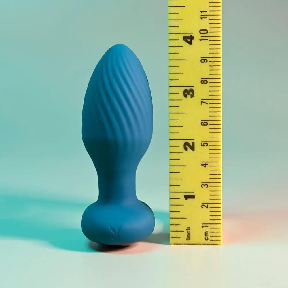 Playboy Pleasure SPINNING TAIL TEASER -  9.7 cm USB Rechargeable Vibrating & Rotating Butt Plug with Wireless Remote Playboy Pleasure Discreet Intimate Essentials.