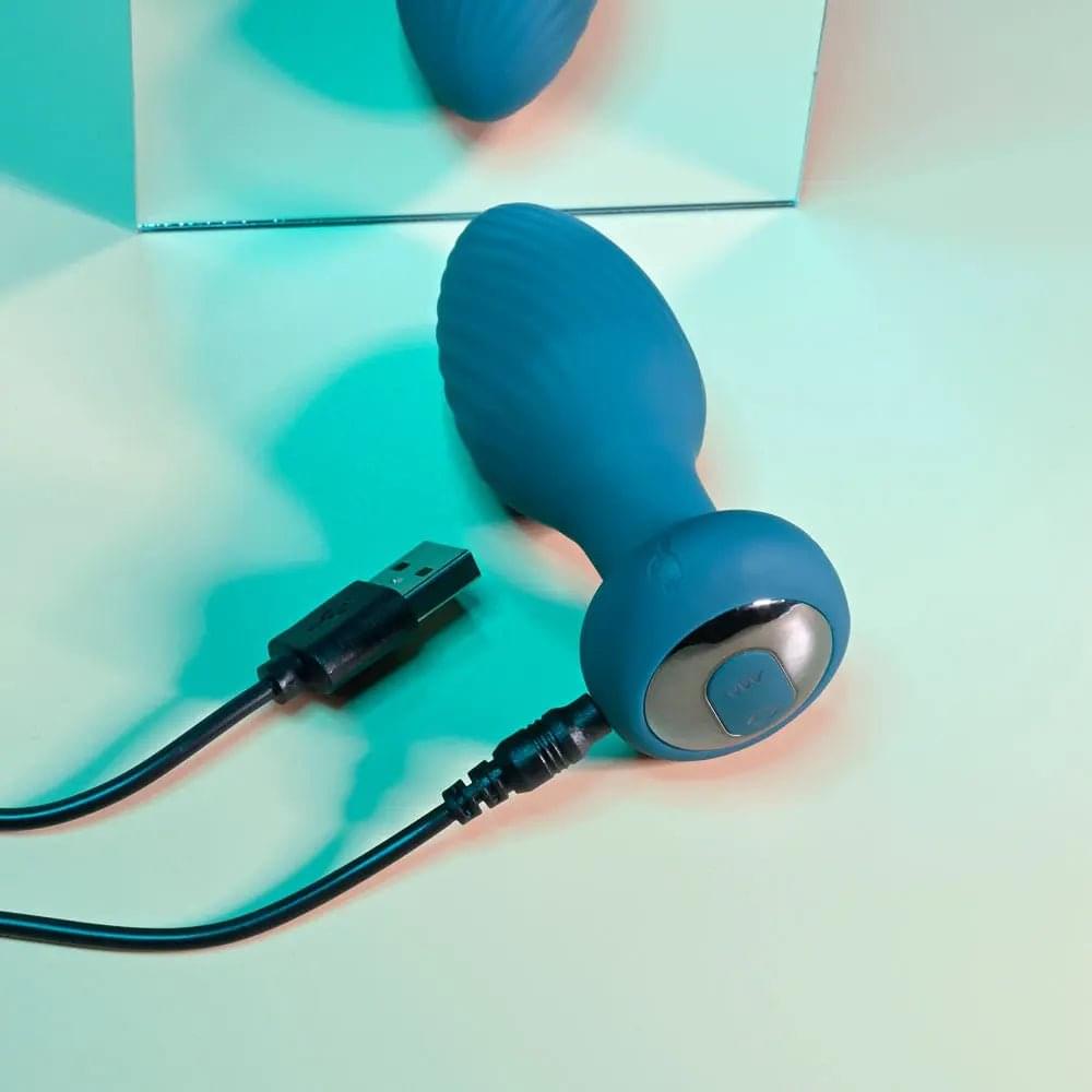Playboy Pleasure SPINNING TAIL TEASER -  9.7 cm USB Rechargeable Vibrating & Rotating Butt Plug with Wireless Remote Playboy Pleasure Discreet Intimate Essentials.