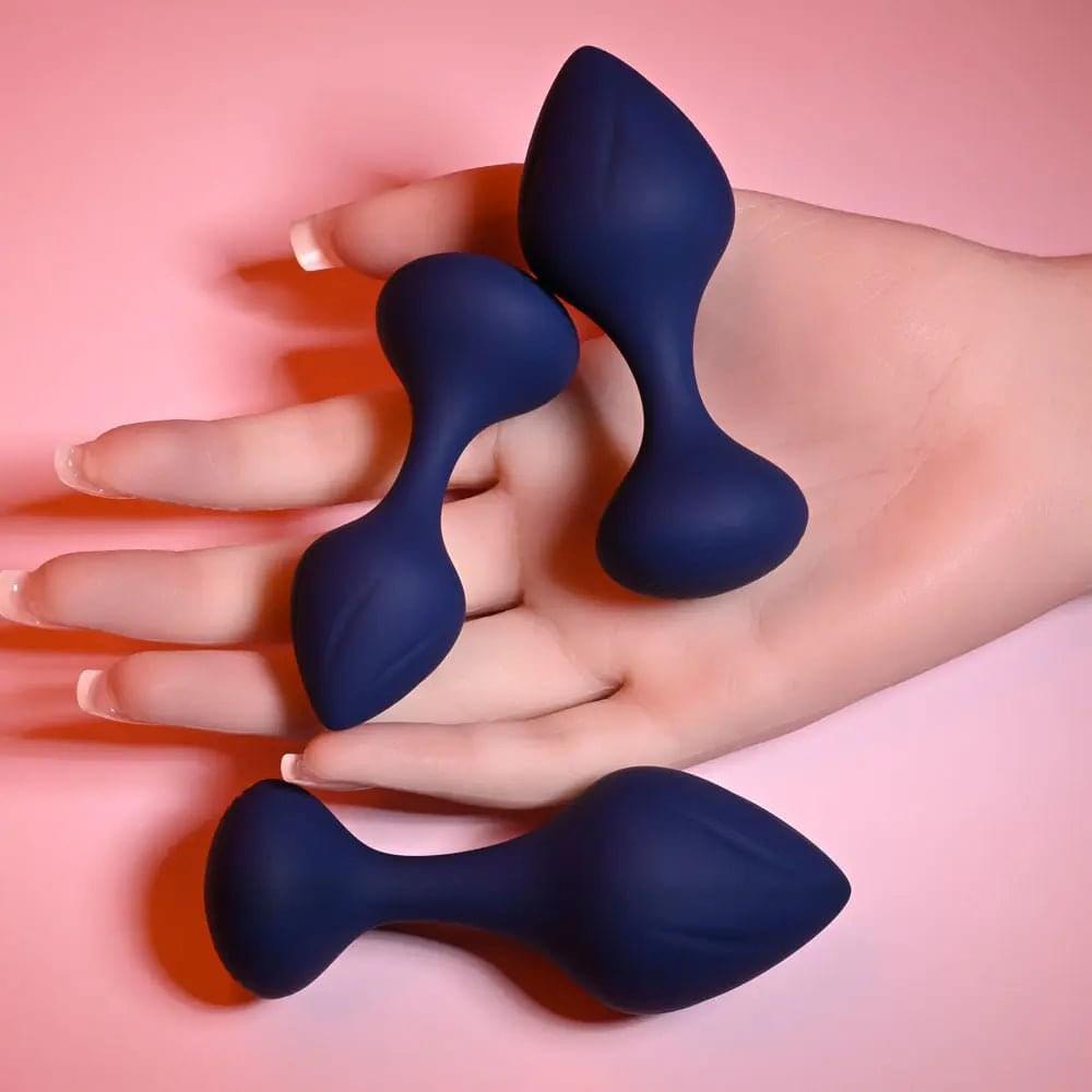 Playboy Pleasure TAIL TRAINER -  Butt Plugs - Set of 3 Sizes Playboy Pleasure Discreet Intimate Essentials.