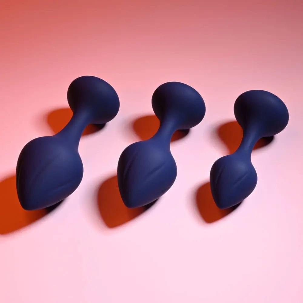 Playboy Pleasure TAIL TRAINER -  Butt Plugs - Set of 3 Sizes Playboy Pleasure Discreet Intimate Essentials.