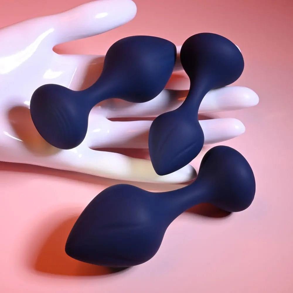Playboy Pleasure TAIL TRAINER -  Butt Plugs - Set of 3 Sizes Playboy Pleasure Discreet Intimate Essentials.