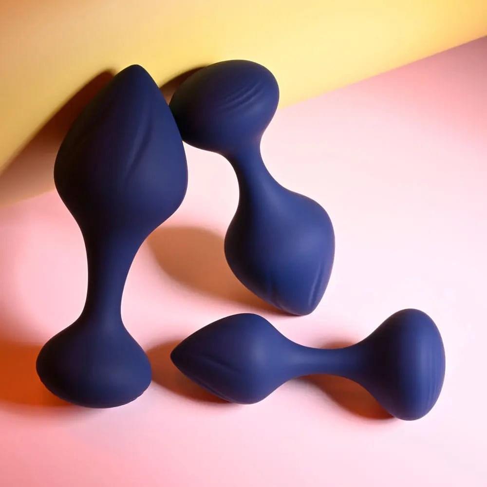 Playboy Pleasure TAIL TRAINER -  Butt Plugs - Set of 3 Sizes Playboy Pleasure Discreet Intimate Essentials.